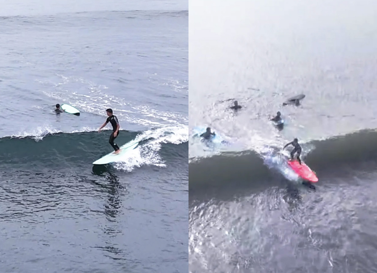 ライディングドローン空撮